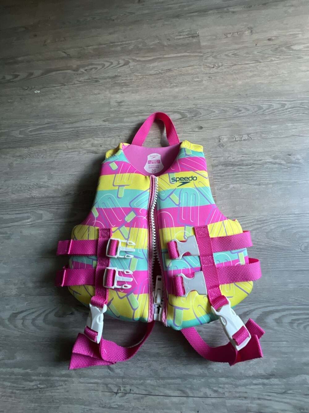 Speedo Child PFD Life Jacket Vest Popsicle Design 30-50 lbs